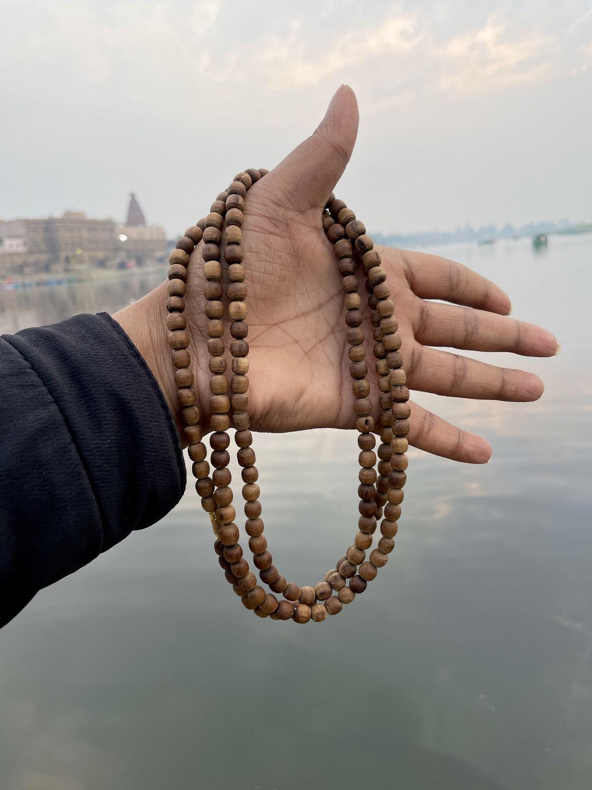 3 Round Brown Original Tulsi Mala(Round Beads)